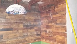 Fab-Wood Laminate wall Accent in dining room